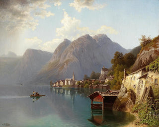 View of Hallstatt - Theodor Nocken — artwork view