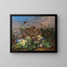 Spring Flowers Painting with Bumblebee - Theodor Petter — framed artwork on a wall