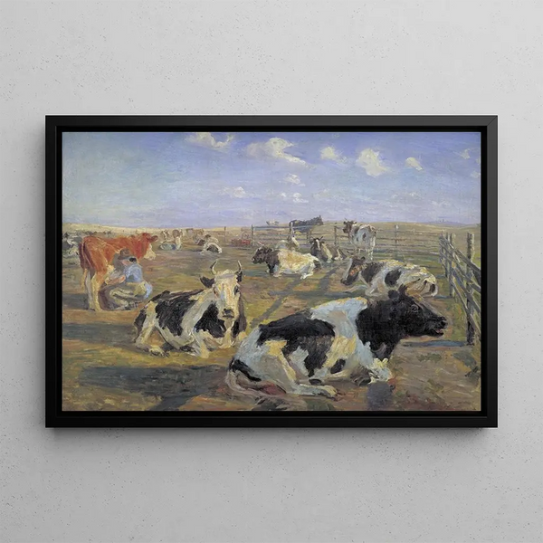 The place of the slave trade at Meilgaard - Theodor Philipsen — framed artwork on a wall