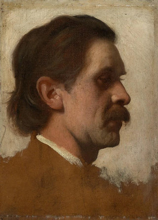 Theodor Poeckh - Bildnisstudie eines mnnlichen Kopfes.webp