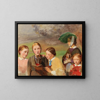 La Promenade de Pâques - Theodor Schz — framed artwork on a wall