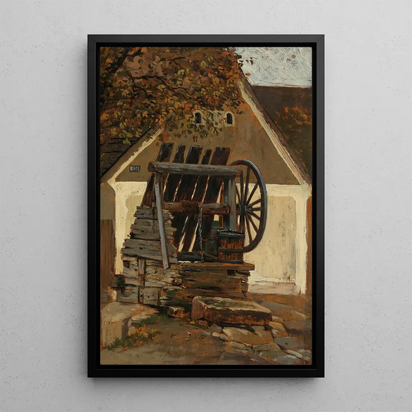 A Well - Theodor von Hermann — framed artwork on a wall