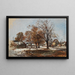Winter Day Scene near St. Pölten - Theodor von Hermann — framed artwork on a wall