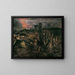 Paris la nuit avec la tour Eiffel - Theodor von Hermann — framed artwork on a wall