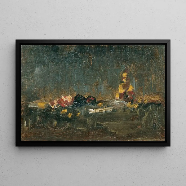 Still life - Theodor von Hermann — framed artwork on a wall