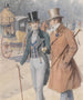 Deux messieurs dans l'avenue principale - Theodor Zasche — artwork view