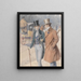 Deux messieurs dans l'avenue principale - Theodor Zasche — framed artwork on a wall
