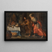 Daniel unmasked the priest of Baal - Theodor van Loon — framed artwork on a wall