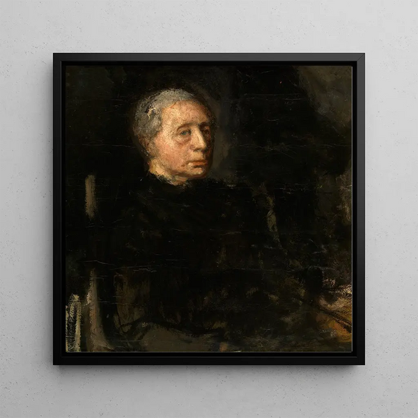 Theodora De Graaf the artist's mother - Jakob Smits — framed artwork on a wall