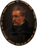 Autoportrait de Théodore Alconiere with a friendship dedication to Dr. Vojtitz - Theodor Alconiere — artwork view