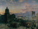 Rue Washington in Indianapolis at dusk - Theodore Clement Steele — artwork view
