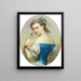 Aime la rose - Henri Fantin-Latour — framed artwork on a wall
