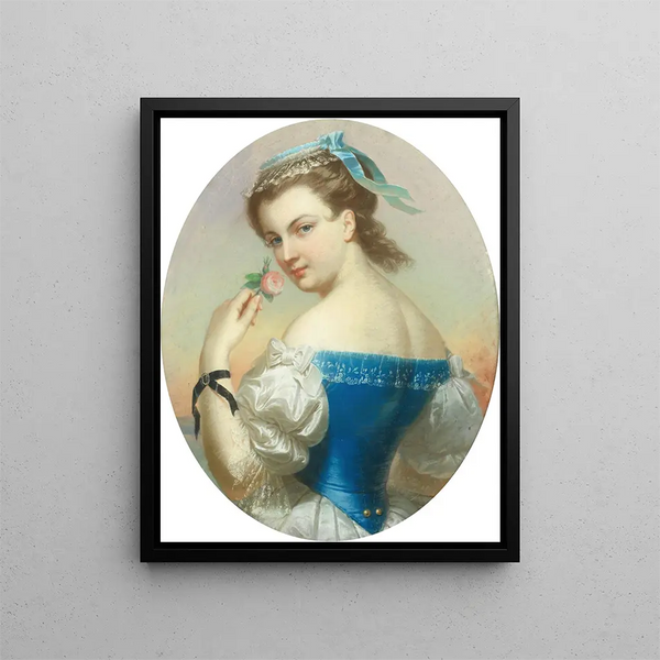 Aime la rose - Henri Fantin-Latour — framed artwork on a wall