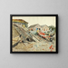 dry covers on canoes - Theodore J. Richardson — framed artwork on a wall