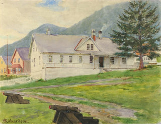 House of the former governors, Sitka, 1905 - Theodore J. Richardson — artwork view