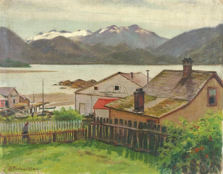 in the old district of Sitka 1900 - Theodore J. Richardson — artwork view