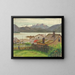 in the old district of Sitka 1900 - Theodore J. Richardson — framed artwork on a wall