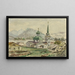 the Rear View of the Greek Church in Sitka 1888 - Theodore J. Richardson — framed artwork on a wall