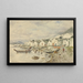 The Indigenous Village of the Sitka Ranch 1884 - Theodore J. Richardson — framed artwork on a wall