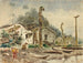 View of Wrangell, Alaska, in 1884 - Theodore J. Richardson — artwork view
