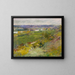 Study for the Seine Valley seen from the heights of Giverny - Theodore Robinson — framed artwork on a wall