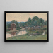 Evening at the Lock Napanoch New York - Theodore Robinson — framed artwork on a wall