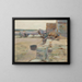 Cabanes de pêche en France - Theodore Robinson — framed artwork on a wall