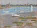 Low tide at Riverside Yacht Club - Theodore Robinson — artwork view