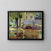 The Bridge at Giverny - Theodore Robinson — framed artwork on a wall