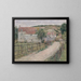 The Old Mill - Theodore Robinson — framed artwork on a wall