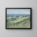 The Seine Valley from the Giverny Hills - Theodore Robinson — framed artwork on a wall