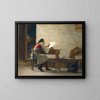 A good read - Theodoros Ralli — framed artwork on a wall