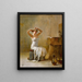 After the bath - Theodoros Ralli — framed artwork on a wall