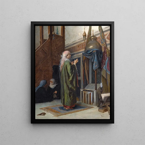 In the mosque - Theodoros Ralli — framed artwork on a wall