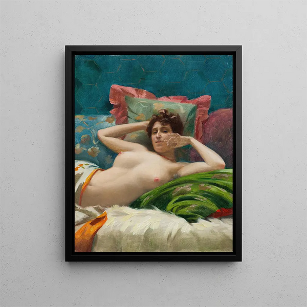 Odalisque - Theodoros Ralli — framed artwork on a wall