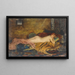 Nude reclining - Theodoros Ralli — framed artwork on a wall