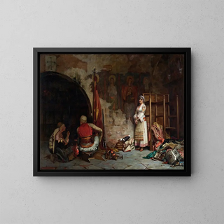 The Turkish Booty Captive - Theodoros Ralli — framed artwork on a wall
