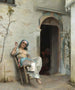 Turkish Woman Smoking - Theodoros Ralli — artwork view