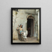 Turkish Woman Smoking - Theodoros Ralli — framed artwork on a wall