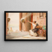 Flower Seller at the Parthenon - Theodoros Ralli — framed artwork on a wall