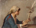 Young girl weaving willow branches - Theodoros Ralli — artwork view