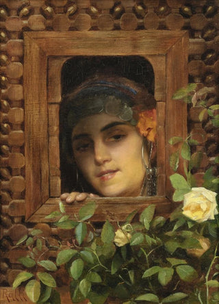 Theodoros Ralli - Young woman looking out the window.webp