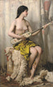 The Mandore Player - Théobald Chartran — artwork view