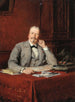 Portrait of Olympe Hériot 1833-1899 businessman - Théobald Chartran — artwork view