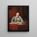 Portrait of Olympe Hériot 1833-1899 businessman - Théobald Chartran — framed artwork on a wall