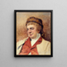 Portrait Painting of Frédéric Febvre 1835-1916 member of the Comédie-Française - Théobald Chartran — framed artwork on a wall