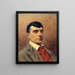 Portrait Painting of Gustave Worms 1836-1910 member of the Comédie-Française - Théobald Chartran — framed artwork on a wall