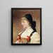 Portrait painting of Suzanne Reichenberg 1853-1924 member of the Comédie-Française - Théobald Chartran — framed artwork on a wall