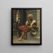 The Hookah Smoker - Théobald Chartran — framed artwork on a wall