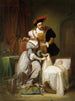 Emperor Charles with his mistress Johanna Van der Geynst at the cradle of their daughter Margaret of Parma - Théodore Joseph Canneel — artwork view